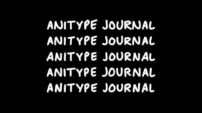 Anitype Journal1 Font poster