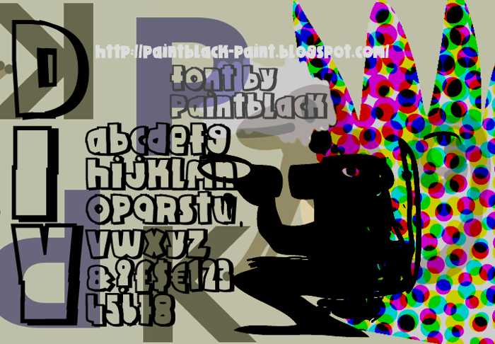 DIY Font poster