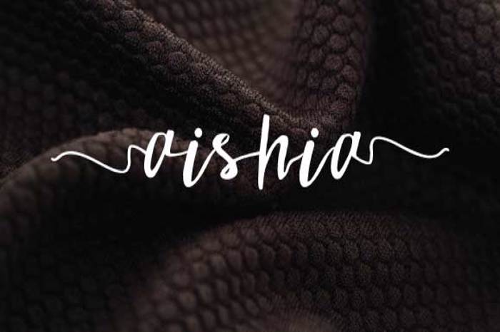 aishia Font poster