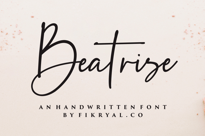 Beatrise Font poster