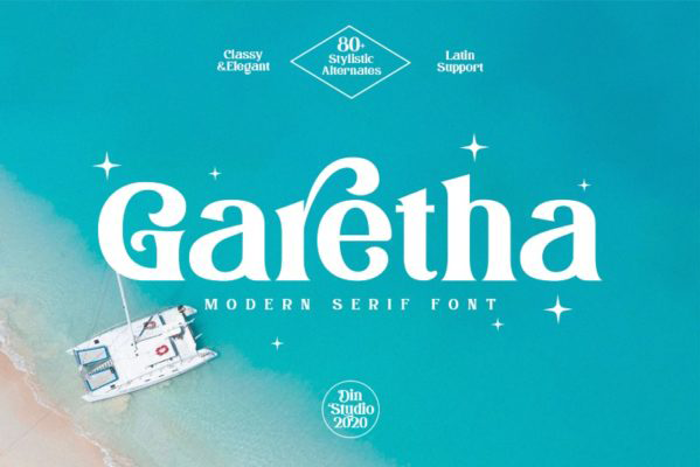 Garetha Font poster