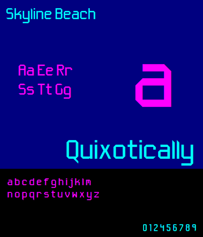 Skyline Beach NBP Font