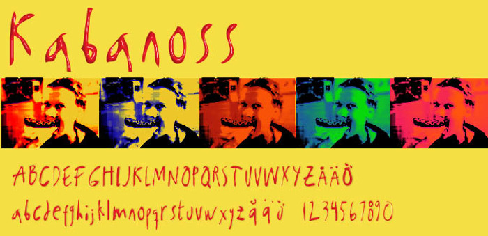 Kabanoss Font poster