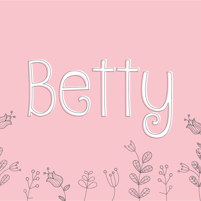 Betty Font poster