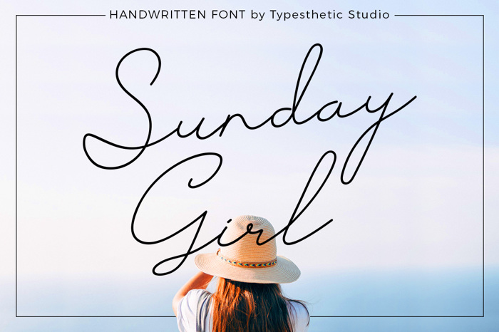 Sunday Girl Font poster