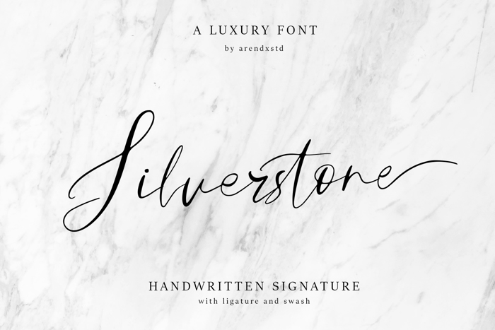 Silverstone Font poster