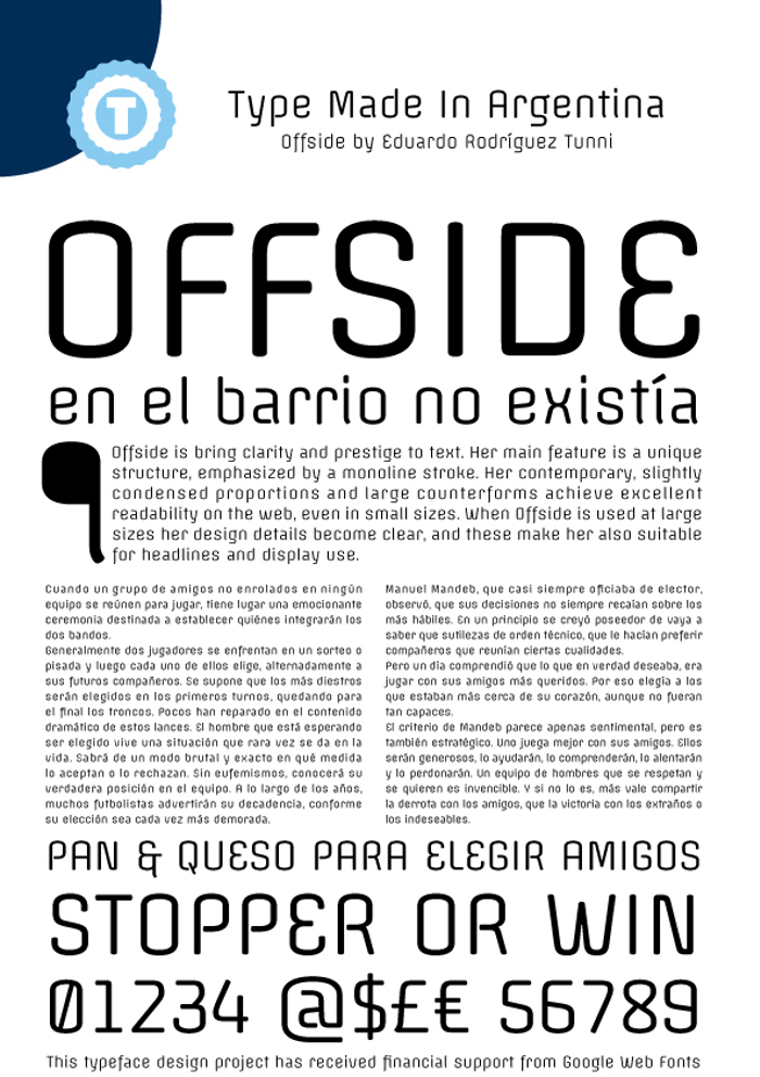 Offside Font
