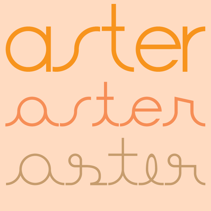 Aster Font poster