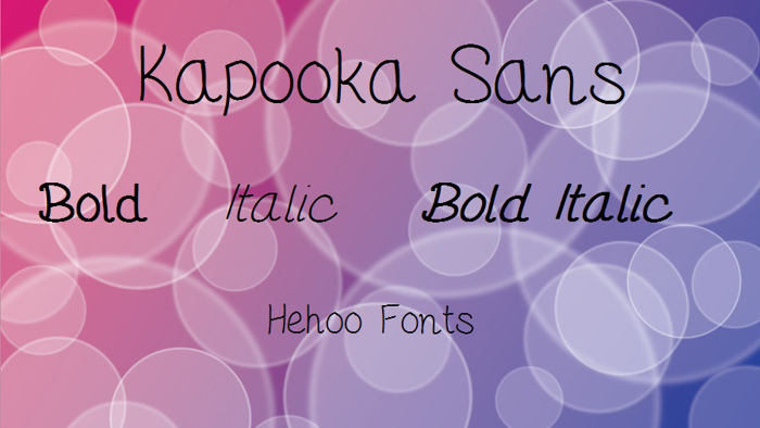 KapookaSans Font poster