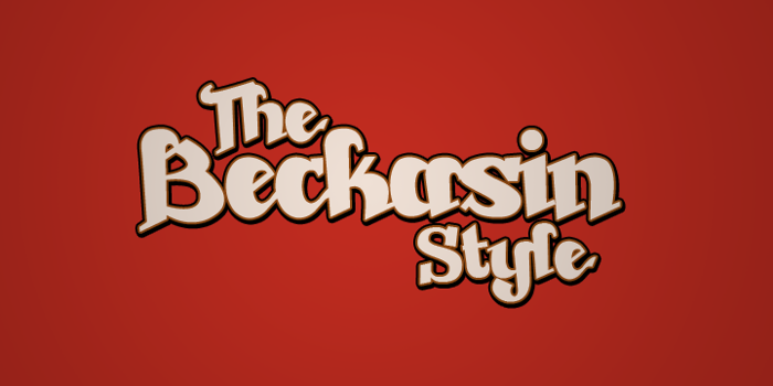 Beckasin Font poster