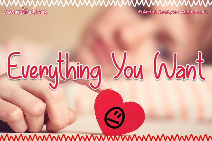 Everything You Want Font poster