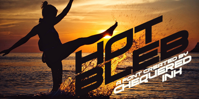 Hot Bleb Font poster
