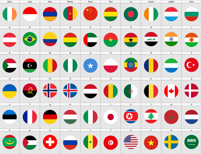 font flags color svg poster