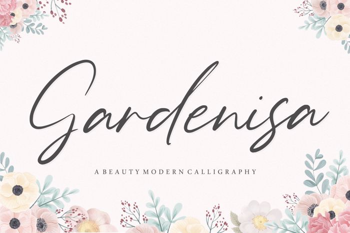 Gardenisa Font poster