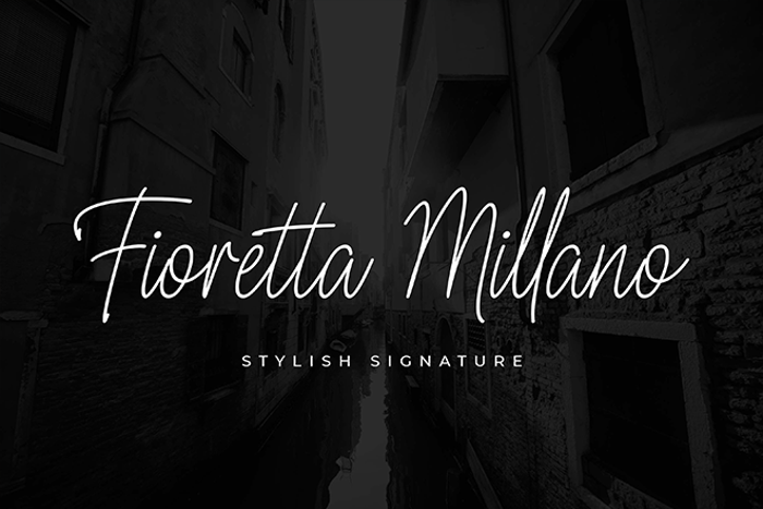 Fioretta Millano Font poster