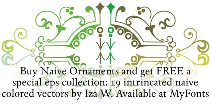 Naive Ornaments Font poster