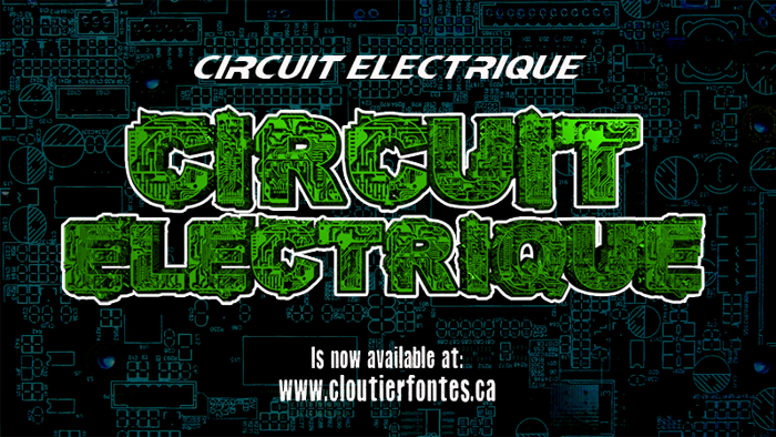 CF Circuit Electrique Font poster