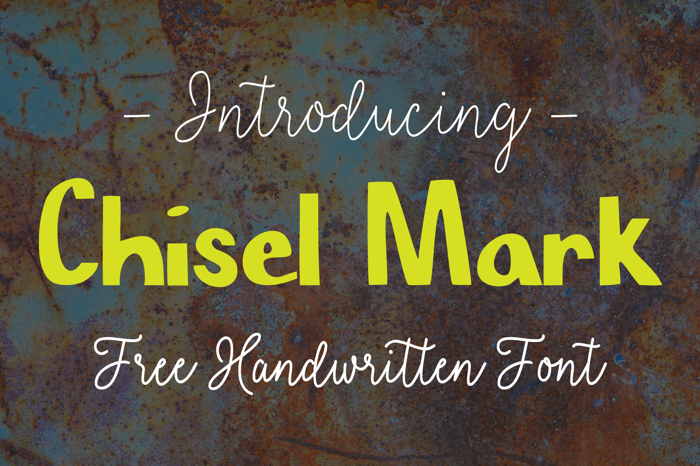 Chisel Mark Font poster