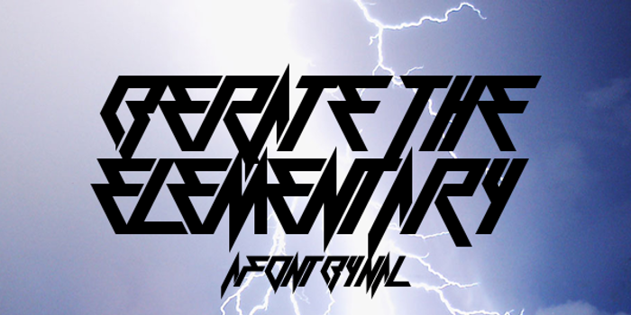 Berate The Elementary Font