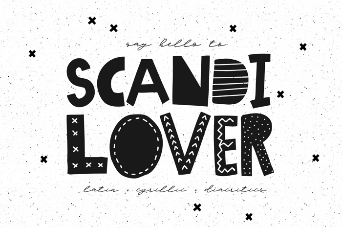 Scandilover Font poster