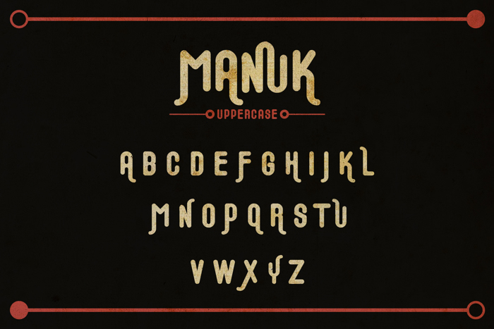 Manuk Font poster