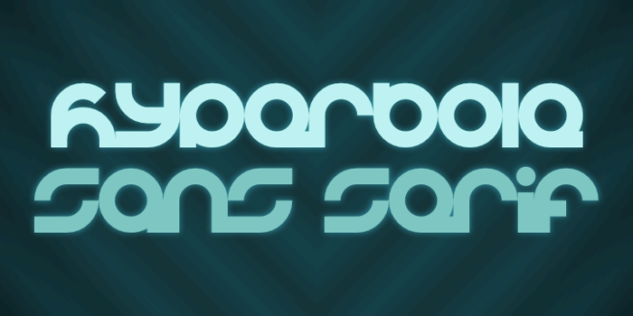 Hyperbole Font poster