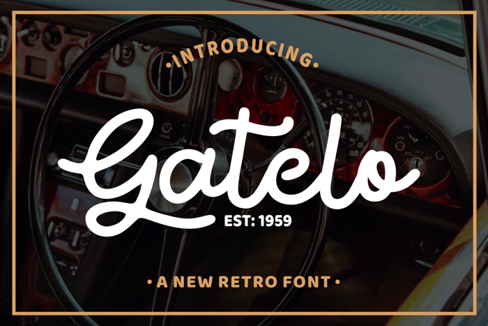 Gatelo Font poster