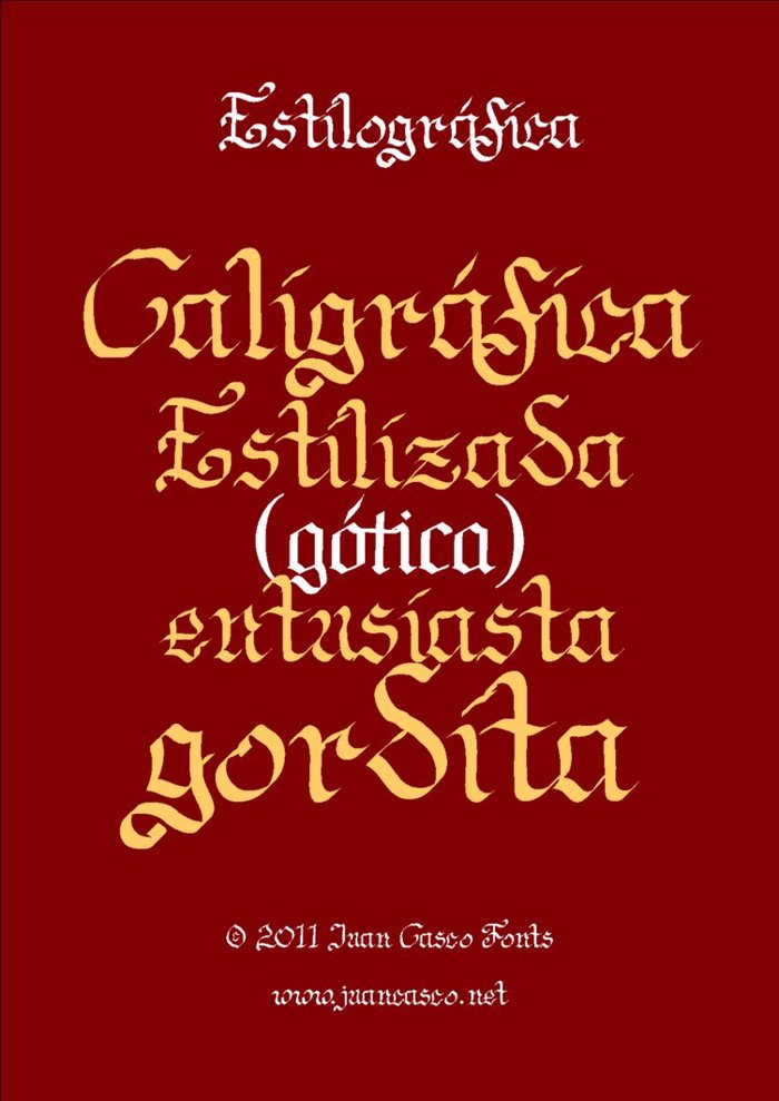 Estilographica Font poster