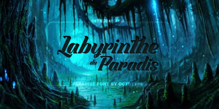 Labyrinthe du Paradis Font poster