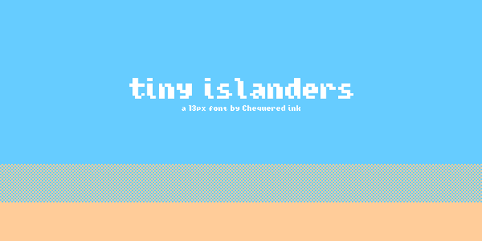 Tiny Islanders Font poster
