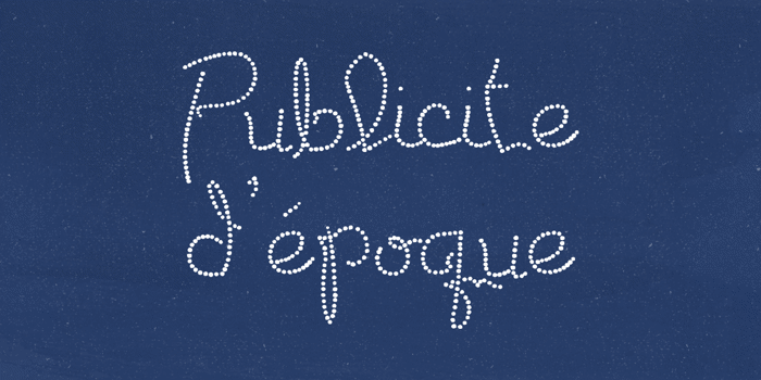 Publicite d'epoque basic Font poster