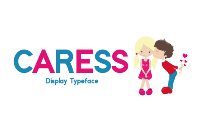 Caress Font poster