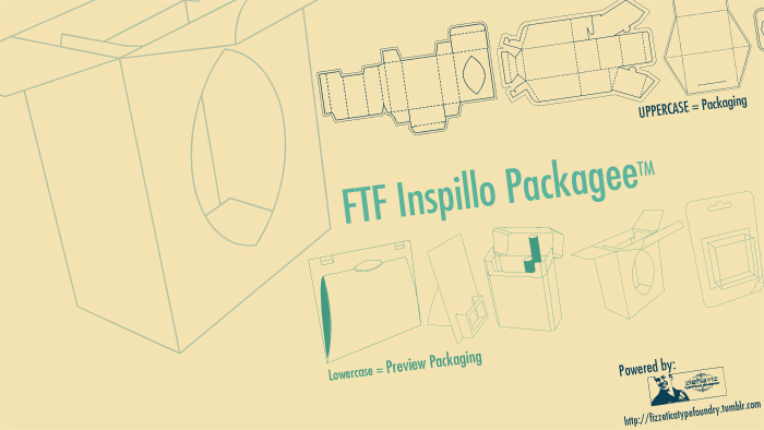 FTF Inspillo Packagee™ Font poster