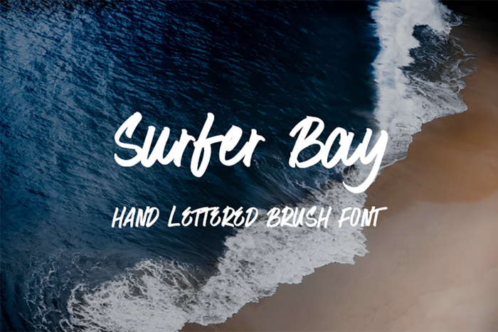 Surfer Bay Font poster
