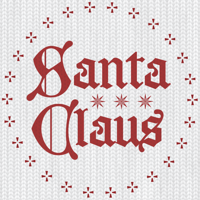 Santa Claus Font poster