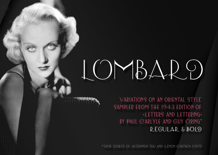 Lombard Font poster