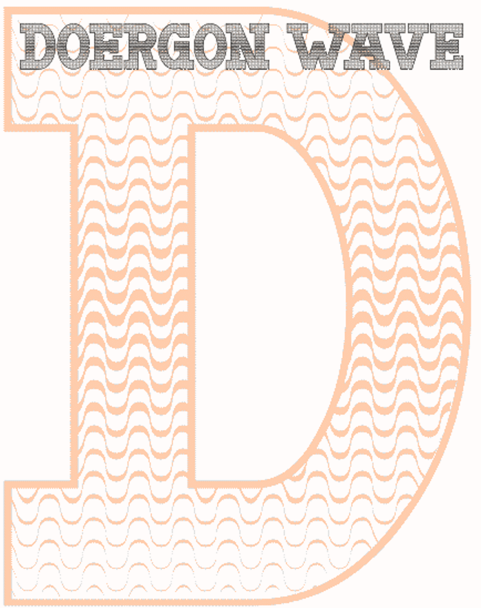 Doergon Wave Font poster