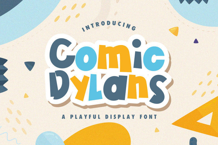 Comic Dylans Font poster