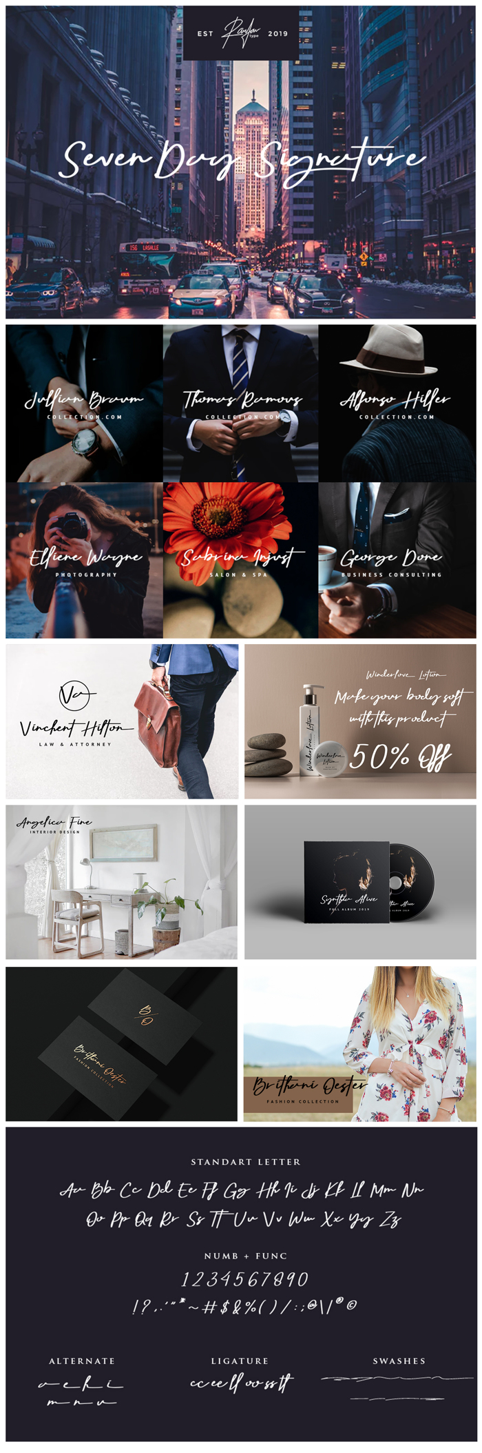 Seven Day Signature Font