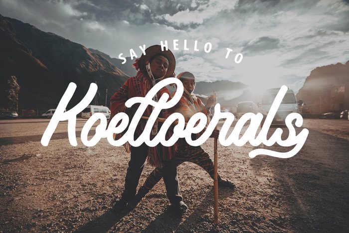 Koeltoerals Font poster