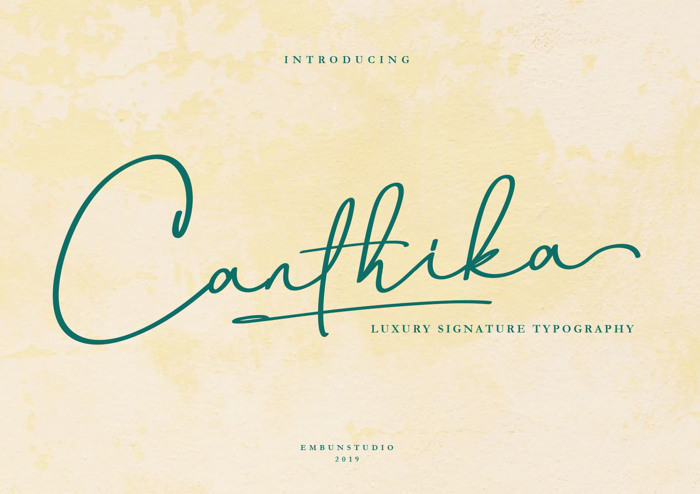 Canthika Font poster