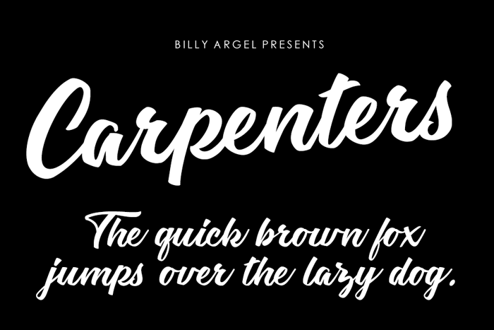 carpenter font free download mac