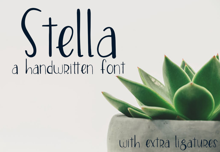 Stella Font poster
