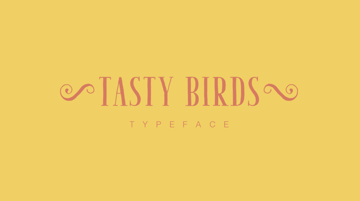 Tasty Birds Font poster