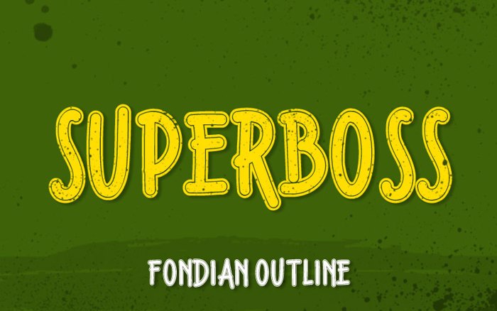 Fondian Outline Font