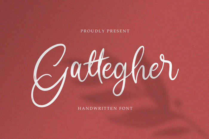 Gattegher Font poster