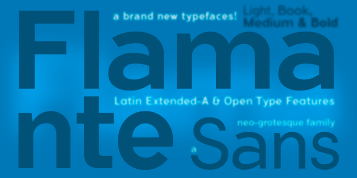 Flamante Sans Font poster