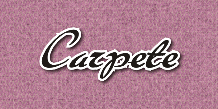 Carpete Font poster