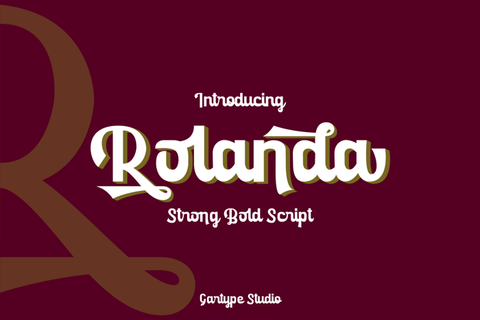 Rolanda Font poster