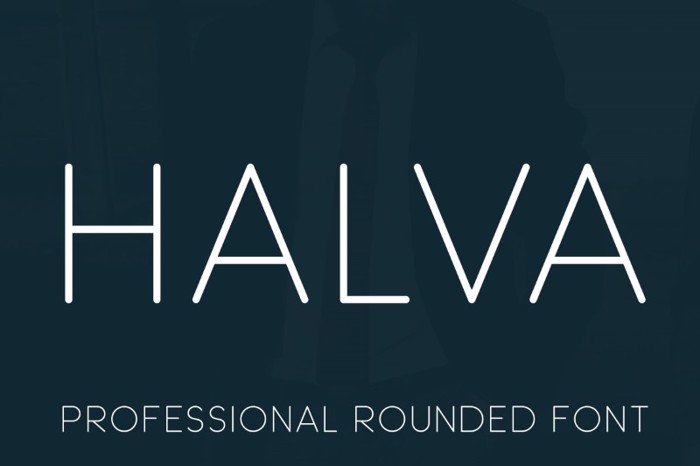 Halva Font poster